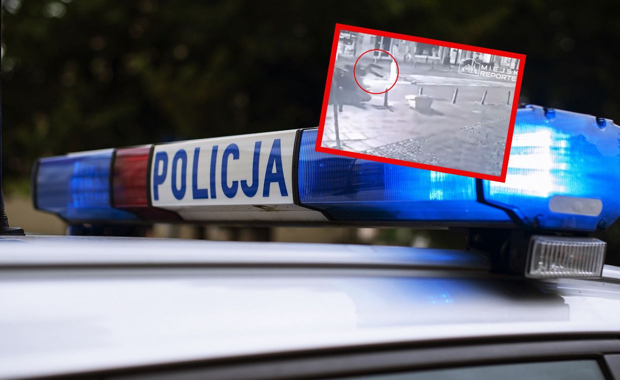 W nocy potrącił człowieka i uciekł. Szokujące nagranie