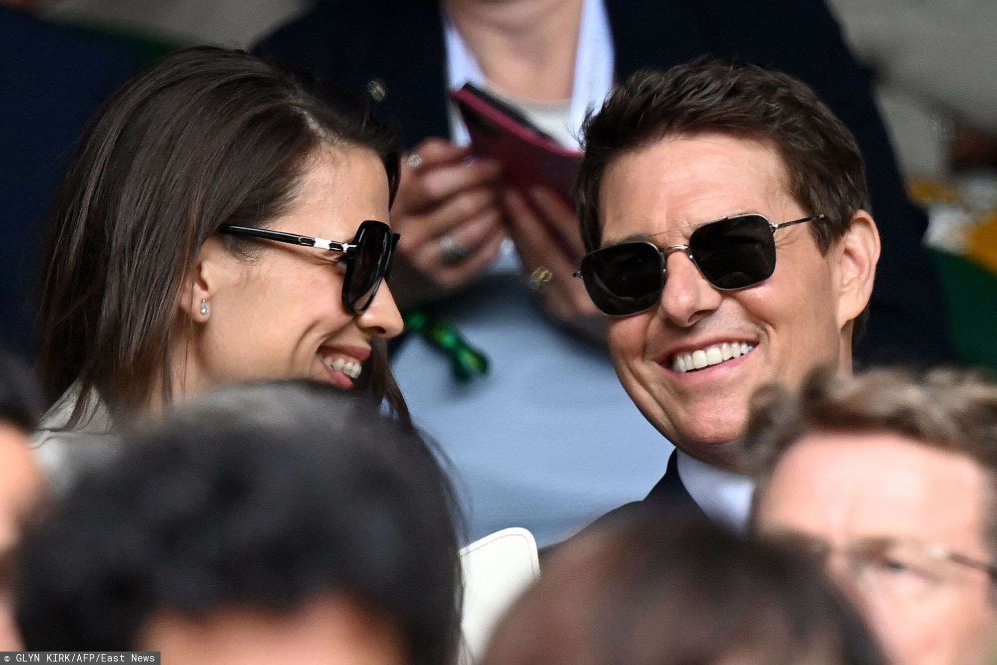 Tom Cruise i Hayley Atwell na trybunach Wimbledonu