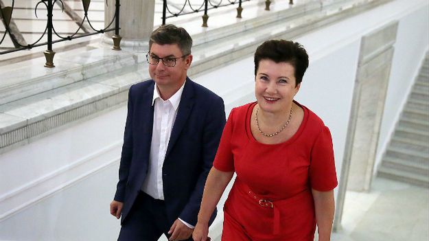 Jan Grabiec i Hanna Gronkiewicz-Waltz