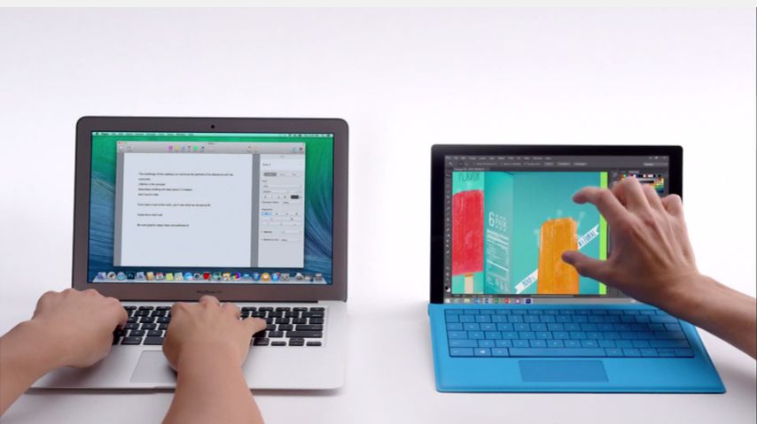 MacBook Air i Surface Pro 3