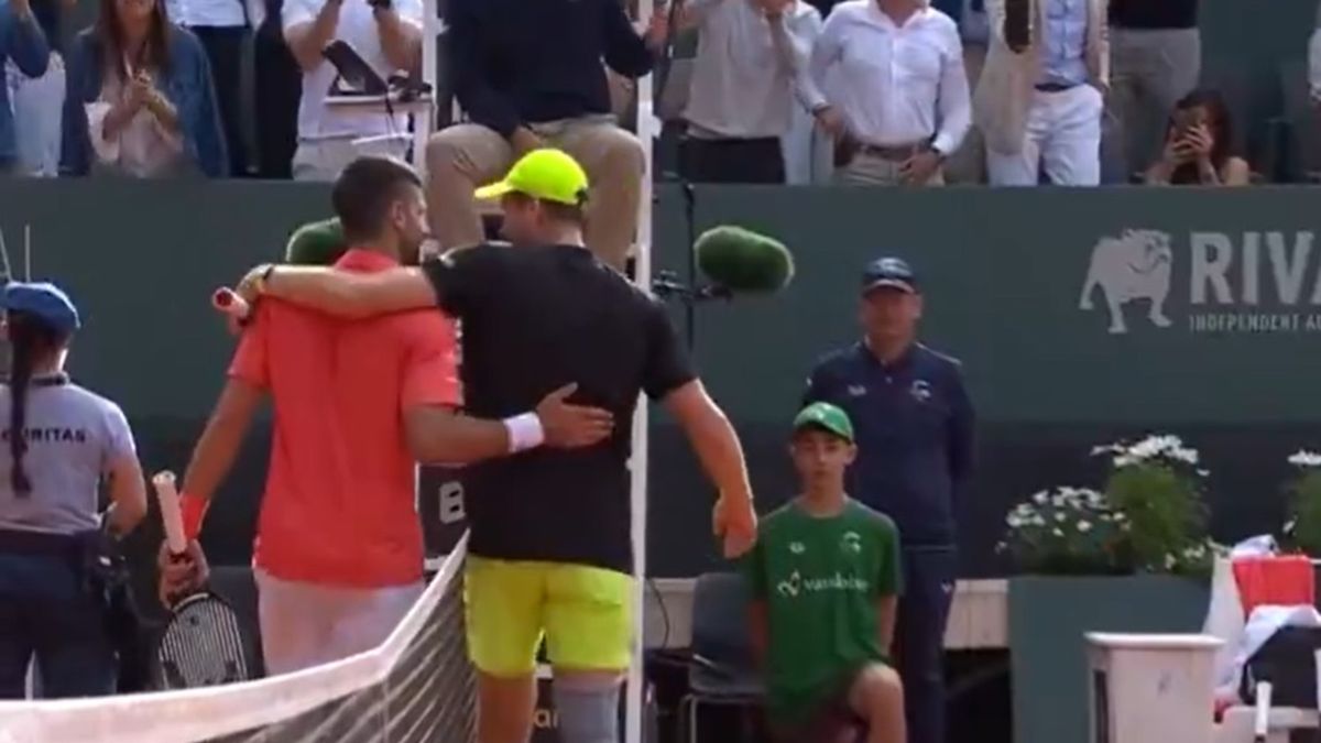 Twitter / Na zdjęciu: Novak Djoković i Hubert Hurkacz