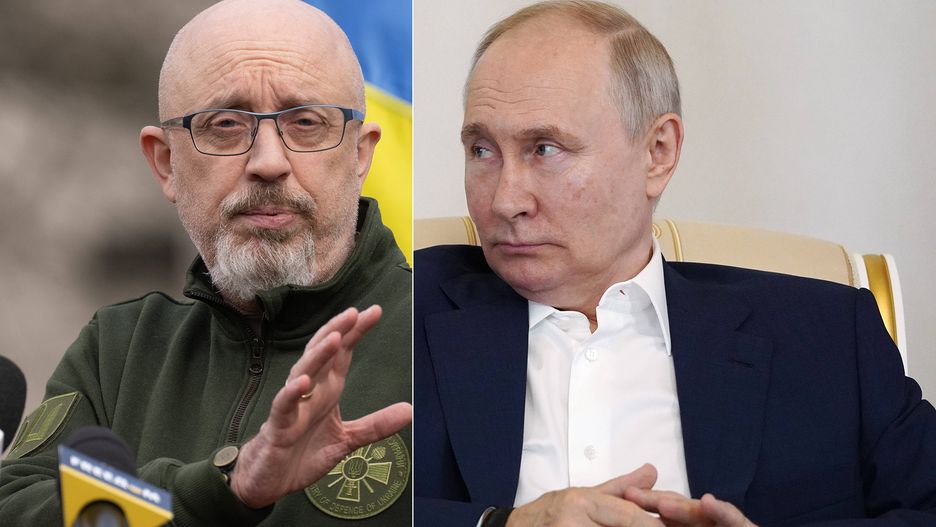 Władimir Putin i Ołeksij Reznikow