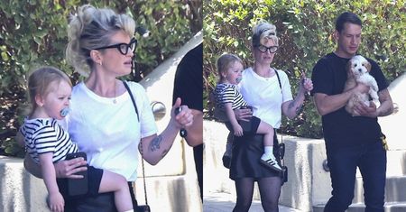 Odmieniona Kelly Osbourne wybrała się na spacer z synem i kierowcą. Poznajecie ją jeszcze?