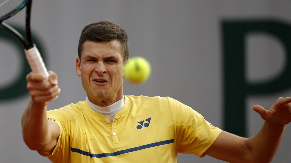 PAP/EPA / YOAN VALAT / Na zdjęciu: Hubert Hurkacz