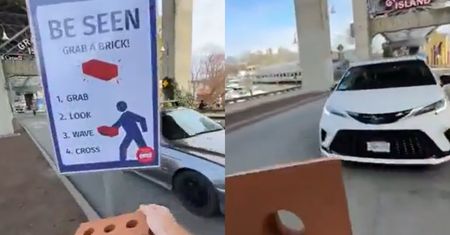Chcesz przejść przez ulicę? Weź cegłę. Nowatorski pomysł z Kanady