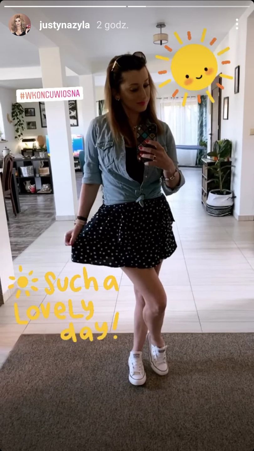 Justyna Żyła cieszy się wiosną