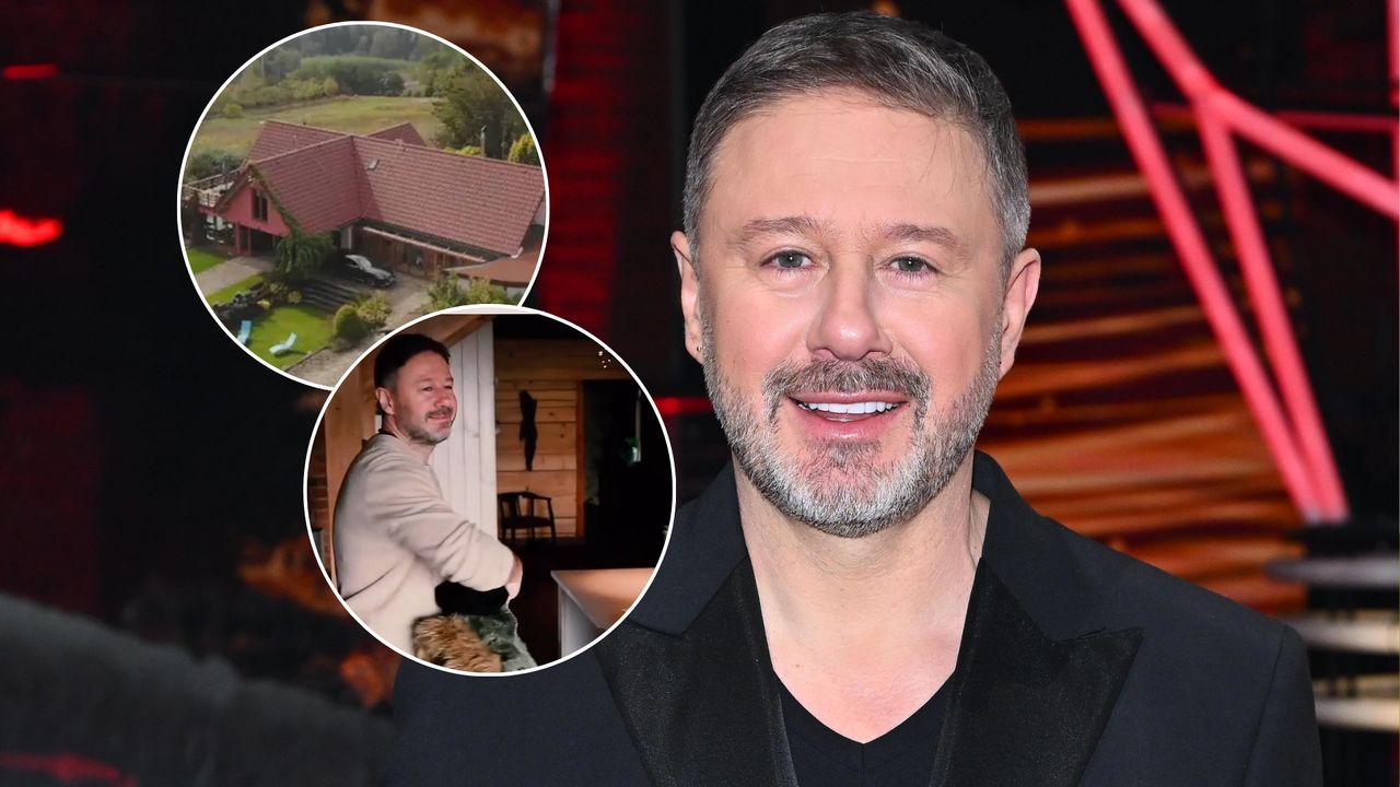 Andrzej Piaseczny mieszka w RÓŻOWEJ REZYDENCJI. W środku jest jeszcze ciekawiej [ZDJĘCIA]