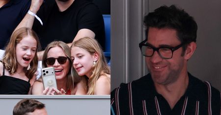 RZADKI WIDOK: Emily Blunt i John Krasinski zabrali CÓRKI na US Open. Widać, w kogo się wdały? (ZDJĘCIA)