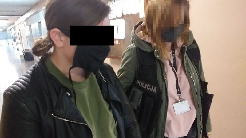 Fałszywa policjantka w rękach prawdziwych policjantów