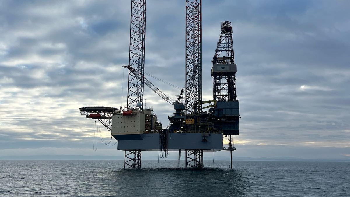 Platforma wiertnicza na Bałtyku

