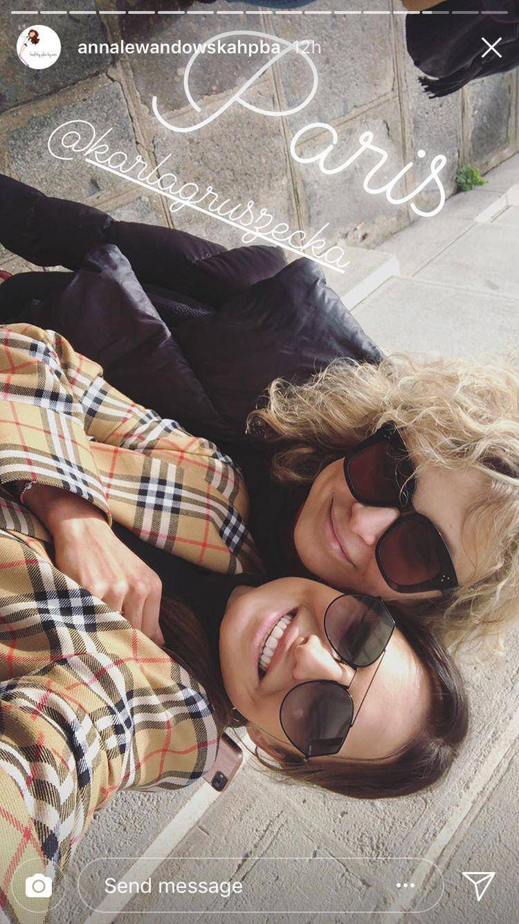 Anna Lewandowska na Paris Fashion Week