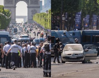 Kolejny ZAMACH W PARYŻU? Auto wjechało w radiowóz i EKSPLODOWAŁO!