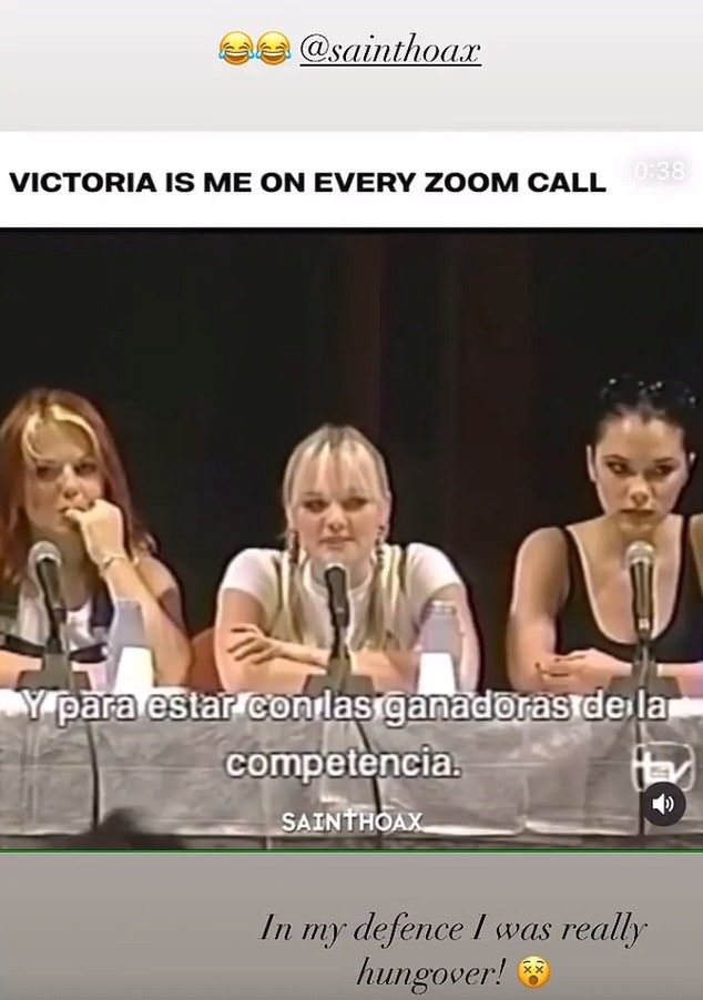 Victoria Beckham przyznała, że ​​miała kaca na konferencji prasowej Spice Girls