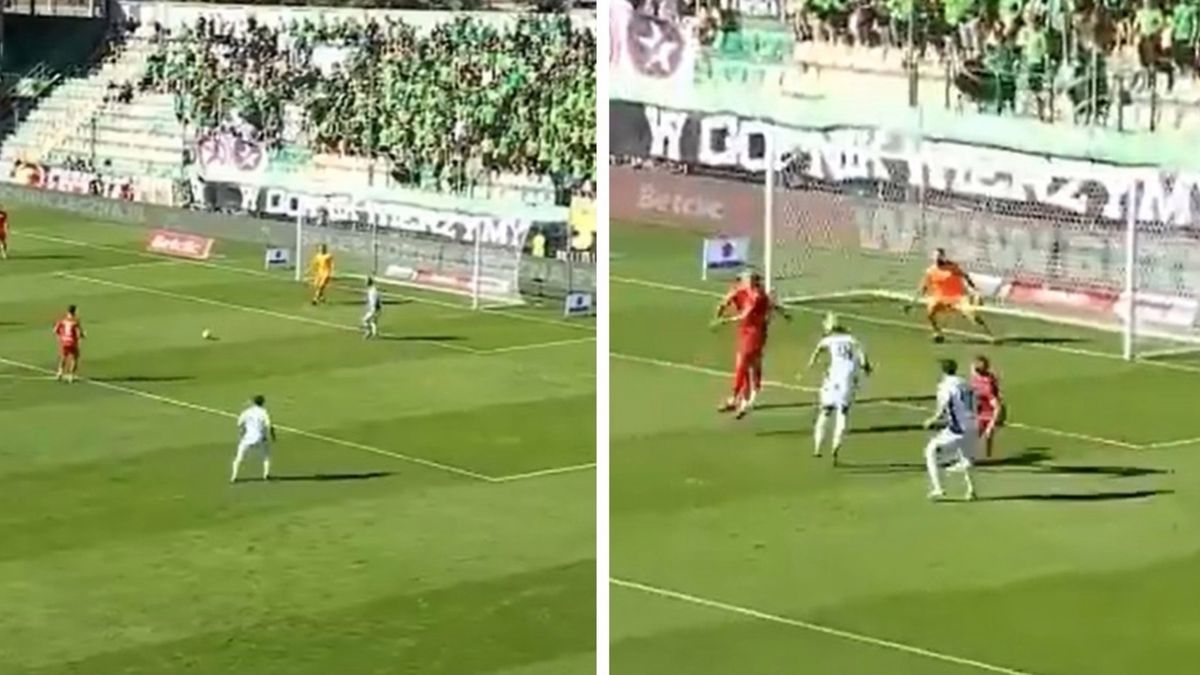 Twitter / TVP Sport / kabaret w polu karnym Wisły Kraków