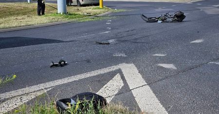 Kolejne potrącenie rowerzysty w tym miejscu w ostatnim czasie. 67-latek z licznymi obrażeniami ciała trafił do szpitala
