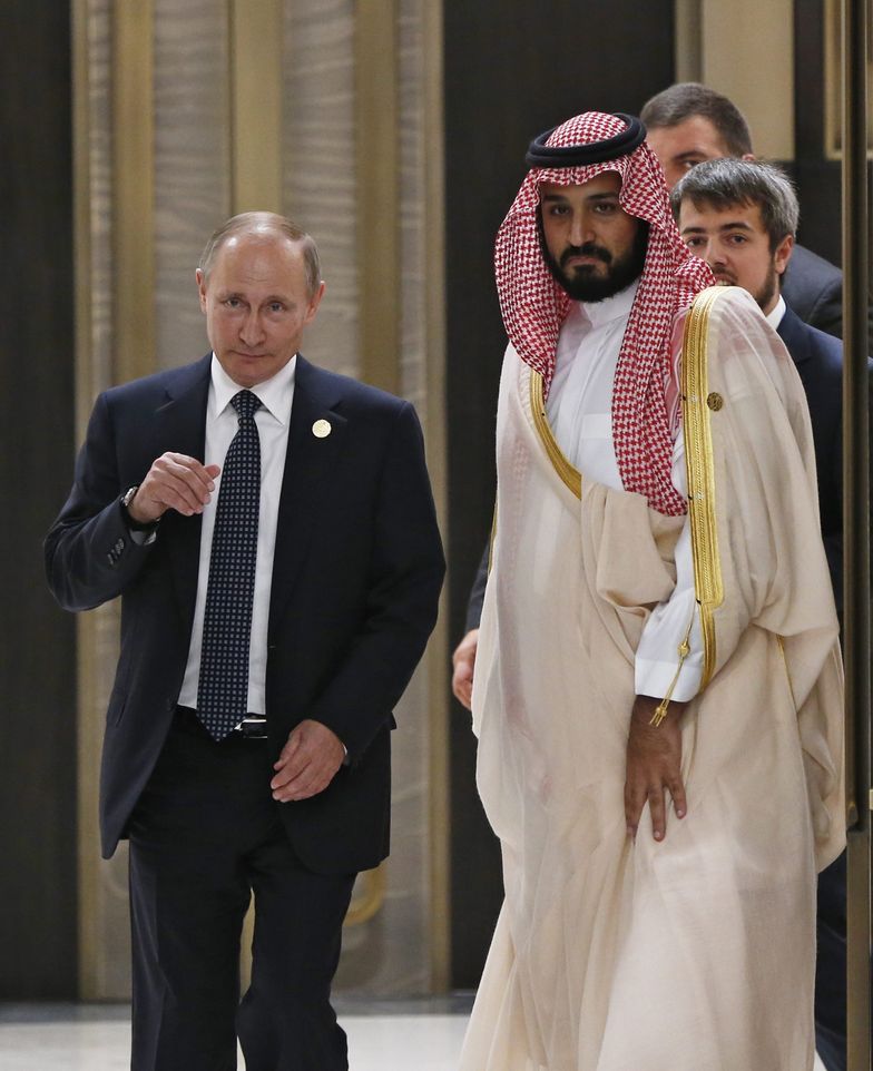 Od porozumienia między Władimirem Putinem a księciem Mohammedem bin Salamem może zależeć zmiana ceny ropy.