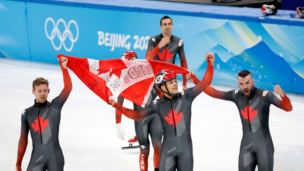 kanadyjska sztafeta zdobyła złoto w short tracku