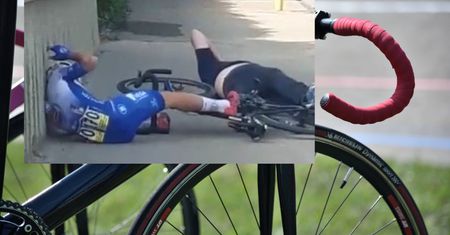 Makabryczny wypadek przed metą wyścigu kolarskiego