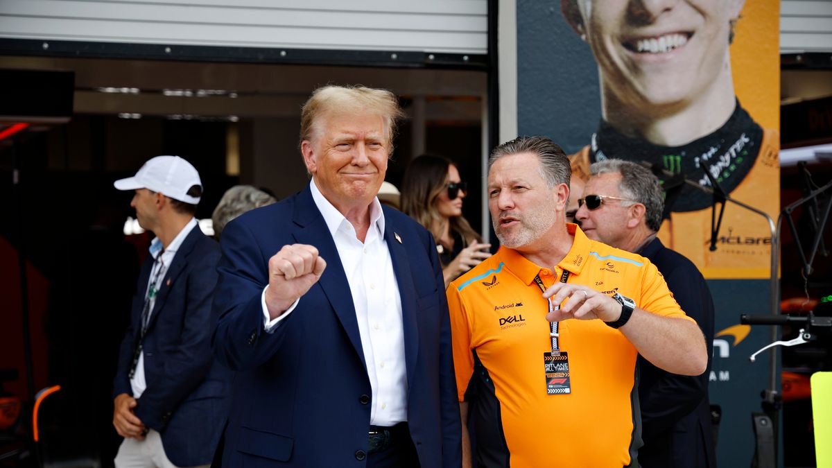 Donald Trump (po lewej) i Zak Brown