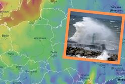 Pogoda zaskoczyła. Potężny wiatr i ogromne fale. Uwaga na deszcz