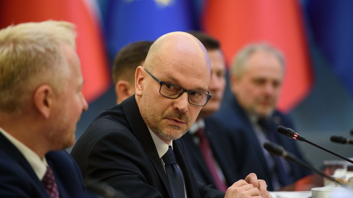 Member of the Council of Ministers, Chairman of the Standing Committee of the Council of Ministers Maciej Berek speaks during  a meeting with the social side to discuss and summarise the first stage of deregulation work in Warsaw, Poland on March 24, 2025. The European Union (EU) committed to reducing burdens and costs resulting from overregulation. Decisions on reducing costs for small and medium-sized enterprises by 30% are expected in JUne 2025. This is intended to boost the competitiveness f the European economy. The Polish government has already initiated deregulation efforts. In March, the Council of Ministers adopted the first simplification package. A deregulation task force is also in operation, with the social side represented by Rafal Brzoska,