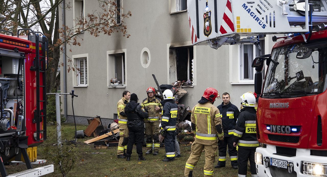 Groźny pożar strawił całe mieszkanie