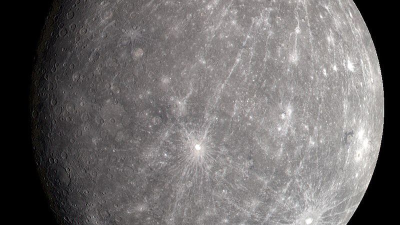 Merkury, zdjęcie wykonane przez sondę Messenger.