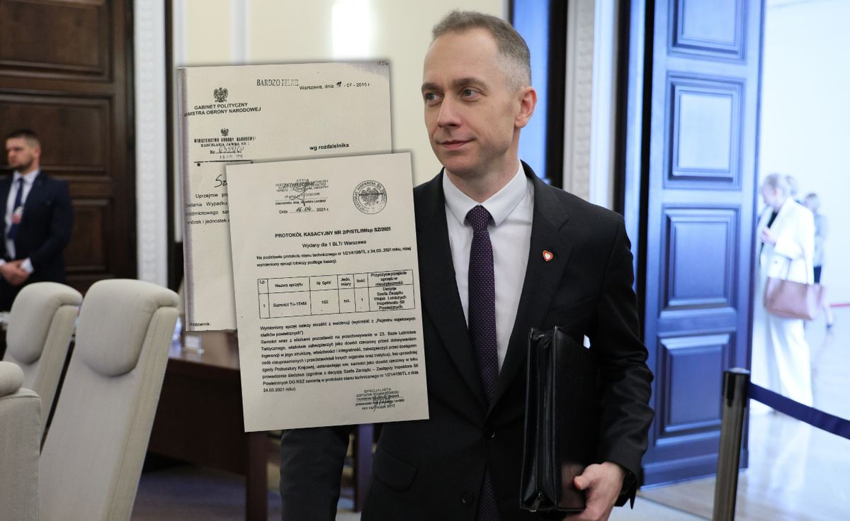 Wiceszef MON Cezary Tomczyk opublikował na portalu X dwa dokumenty związane z działalnością podkomisji kierowanej przez Antoniego Macierewicza