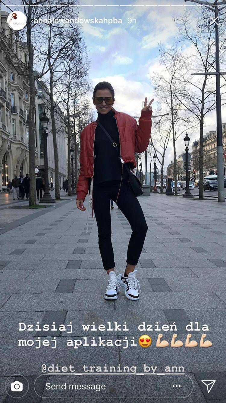 Anna Lewandowska na Paris Fashion Week
