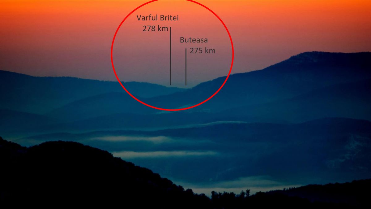 Szczyty w Rumuni widziane z Polski