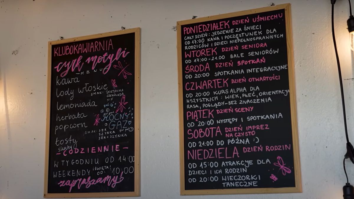 Menu kawiarni księdza Rafała
