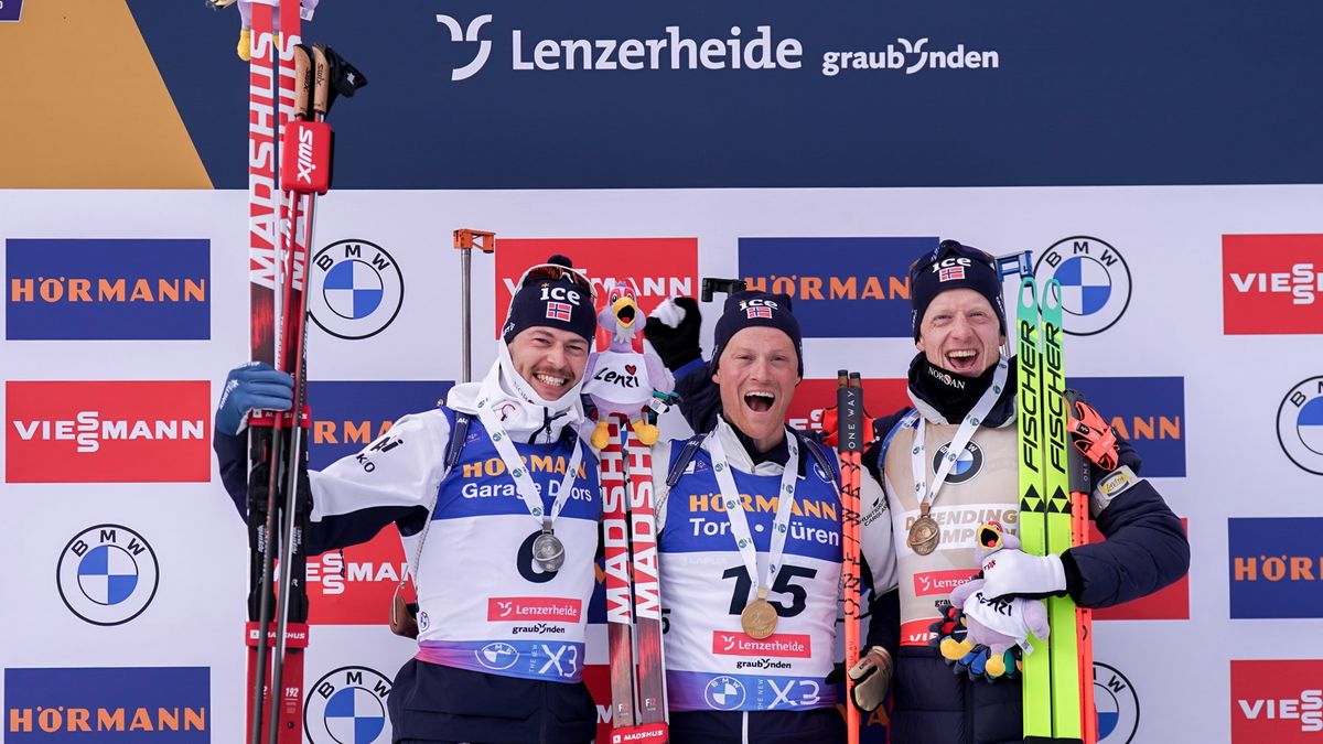 Getty Images / Na zdjęciu: Laegreid, Stroemsheim i Boe