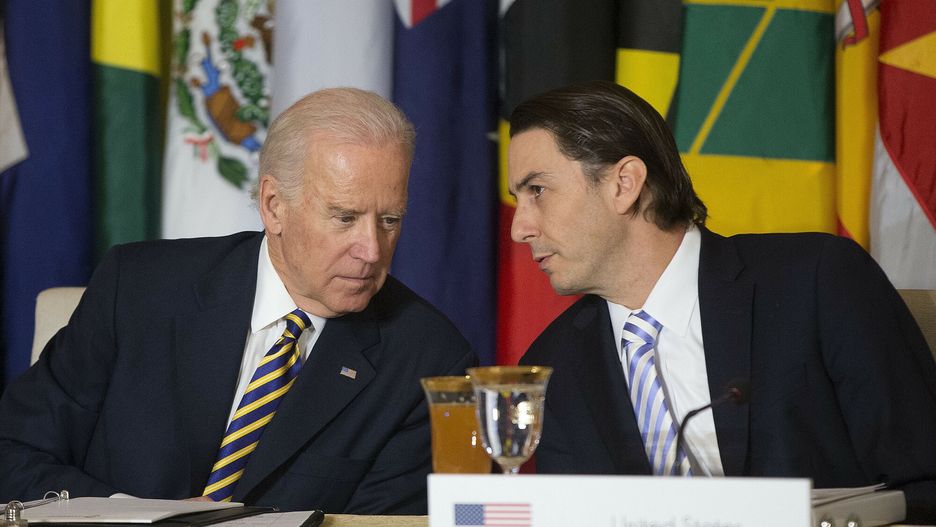arch47
FILE -- In this Jan. 26, 2015 file photo, Vice President Joe Biden, left, talks with State Department Special Envoy for International Energy Affairs Amos Hochstein during the Caribbean Energy Security Summit, at the State Department in Washington. Hochstein told reporters at the Pentagon Tuesday, Dec. 15, 2015 that a raid that killed Abu Sayyaf, an Islamic State leader who was known as the IS's oil emir, in Syria last spring yielded intelligence that allowed the U.S. to more effectively target the extremist group's oil revenues. (AP Photo/Pablo Martinez Monsivais, File)
Pablo Martinez Monsivais