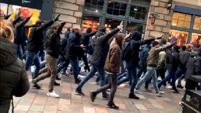 Liga Europy. Skandal w Glasgow. Kibole Lazio pokazywali faszystowskie gesty