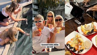 Typowa środa Agaty Rubik w USA: wraz z rodzicami wybrała się pałaszować kraby i karmić tarpony (ZDJĘCIA)