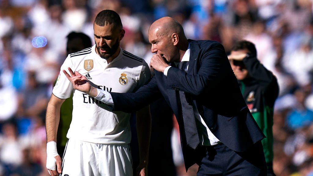Karim Benzema (z lewej) i Zinedine Zidane