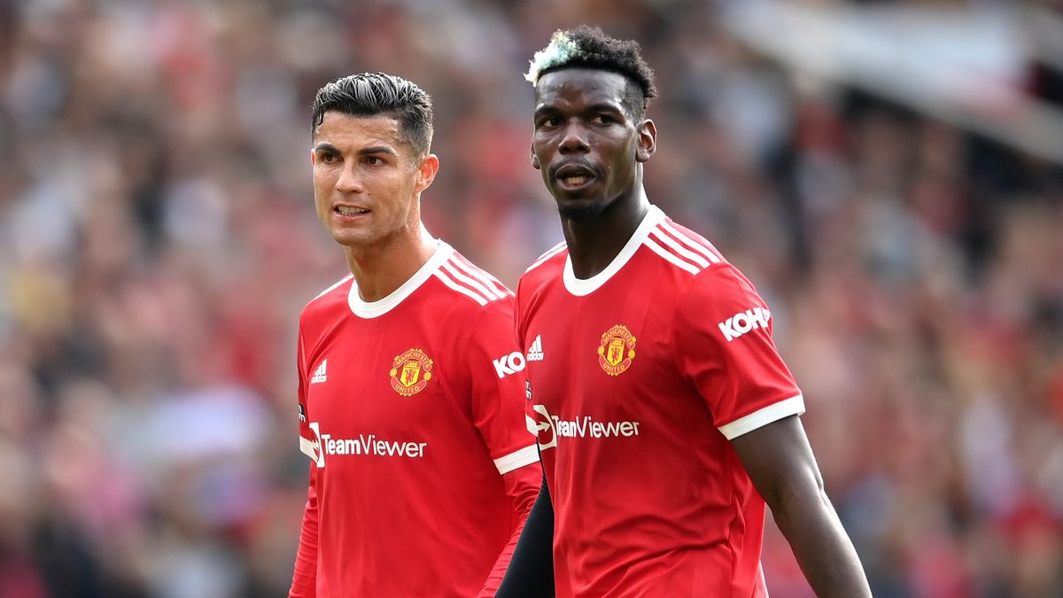 Getty Images / Laurence Griffiths / Na zdjęciu: Cristiano Ronaldo (z lewej) i Paul Pogba