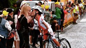 Romantyczne chwile na trasie Tour de Pologne. Na kapitana reprezentacji Polski czekała żona