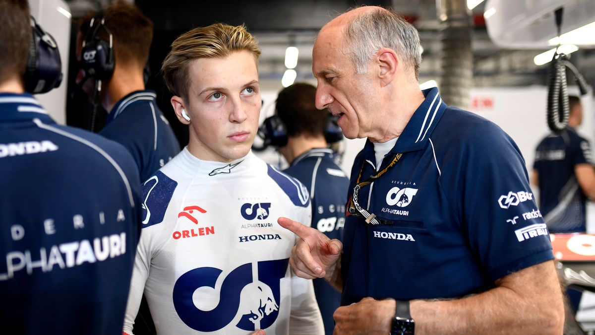 Liam Lawson (po lewej) i Franz Tost