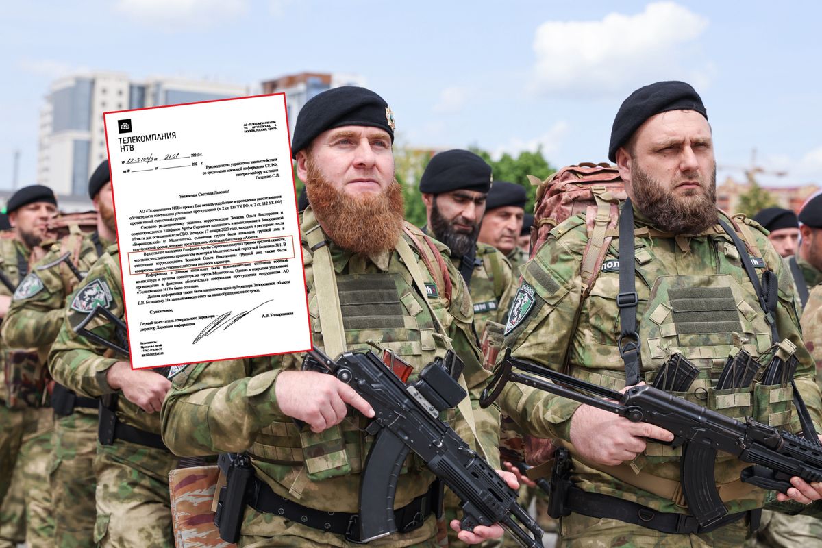Bojownicy Kadyrowa na defiladzie