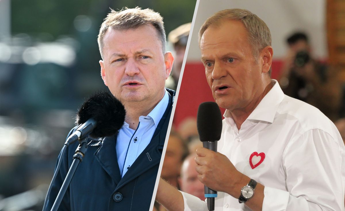 donald tusk, mariusz błaszczak, imigranci Znowu oszukuje. Błaszczak komentuje zapowiedź Tuska