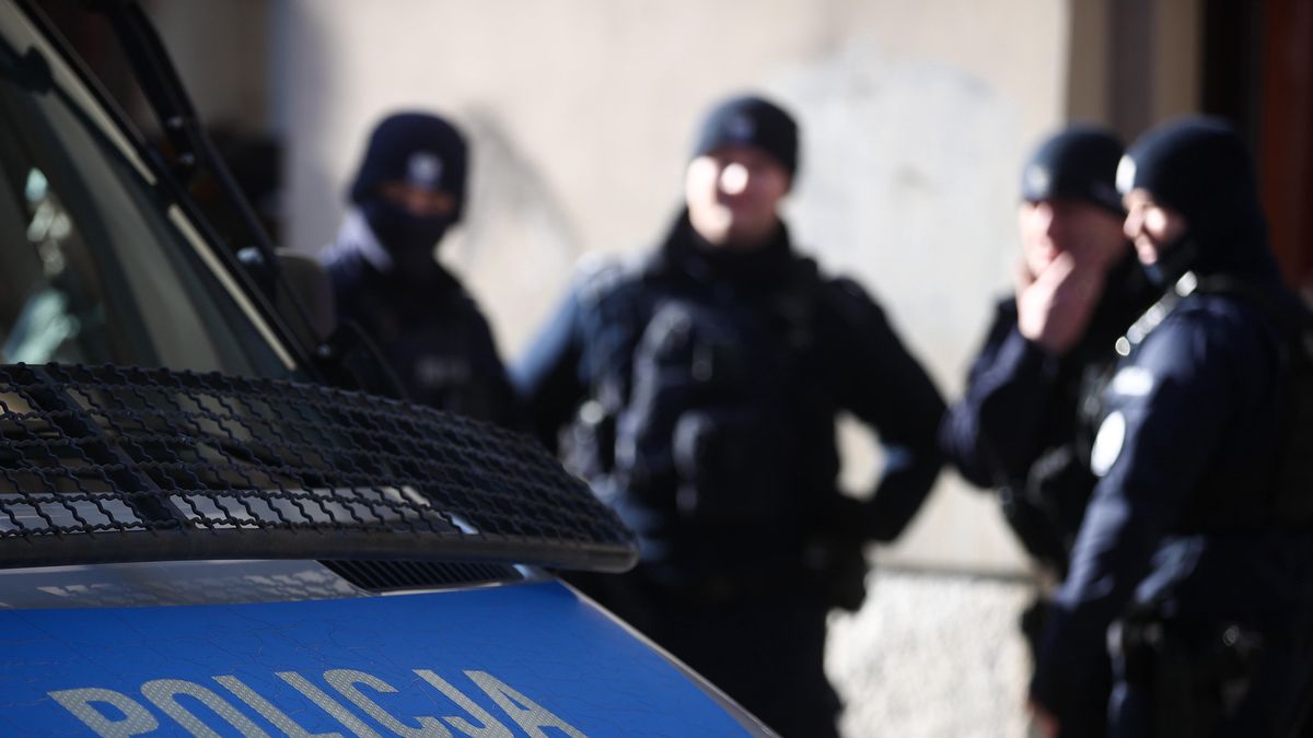 Policja w centrum Krakowa