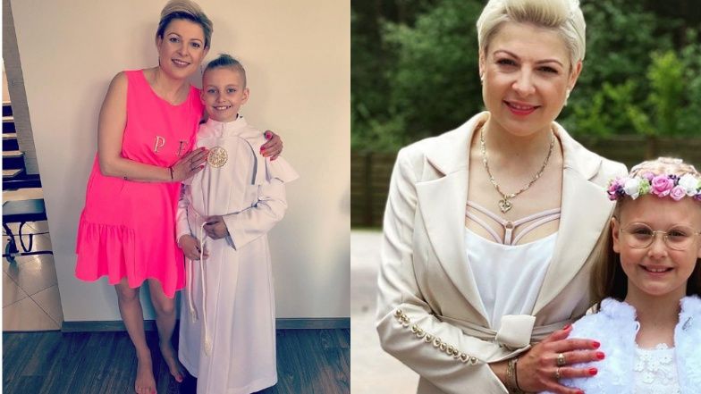 Za duże dekolty, za krótkie spódniczki-to tylko niektóre GRZESZKI, jakie popełniają celebryci z okazji PIERWSZEJ KOMUNII. (ZDJĘCIA)