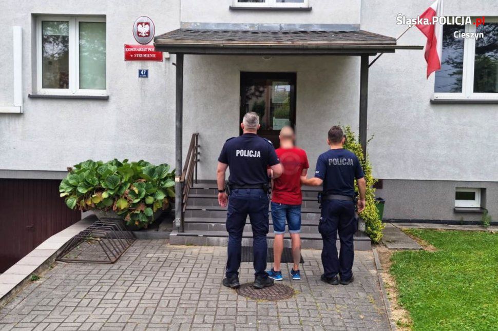 Śląskie. Mieszkaniec Bielska-Białej był zaskoczony zatrzymaniem przez policjantów.