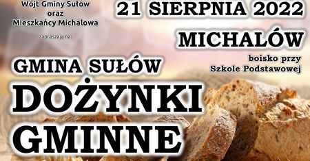 Dożynki Gminy Sułów 2022. Występy artystyczne, atrakcje dla dzieci