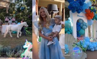Paris Hilton urządziła synkowi huczne pierwsze urodziny: sławni przyjaciele, kosztowne ozdoby i... JEDNOROŻEC (ZDJĘCIA)