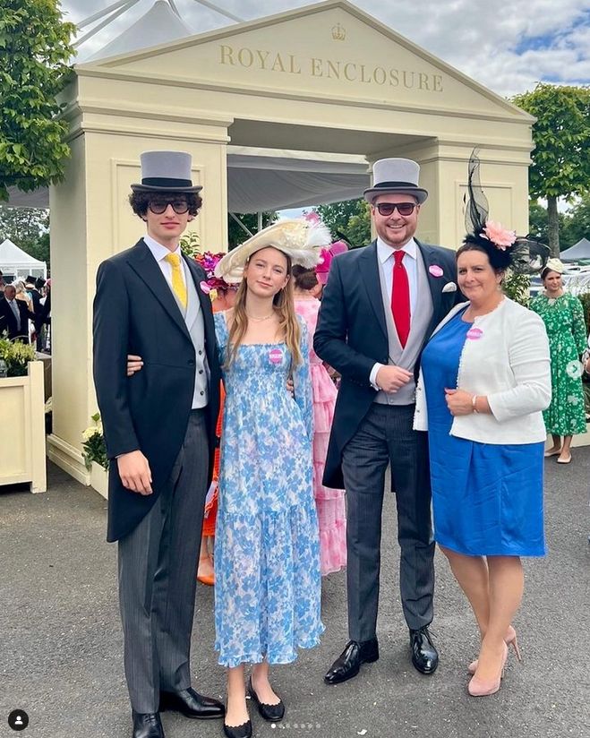 Jan Lubomirski-Lanckoroński bryluje w Ascot z żoną i dziećmi z małżeństwa z Dominiką Kulczyk