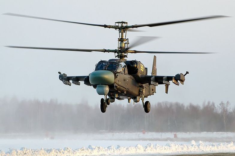 Śmigłowiec bojowy Ka-52 rozbił się na przedmieściach Moskwy