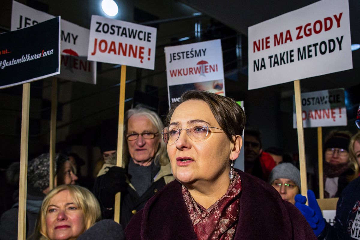 Żona prezydenta Poznania zostanie ukarana? Na demonstracji mówiła, że "jest wku…ona"