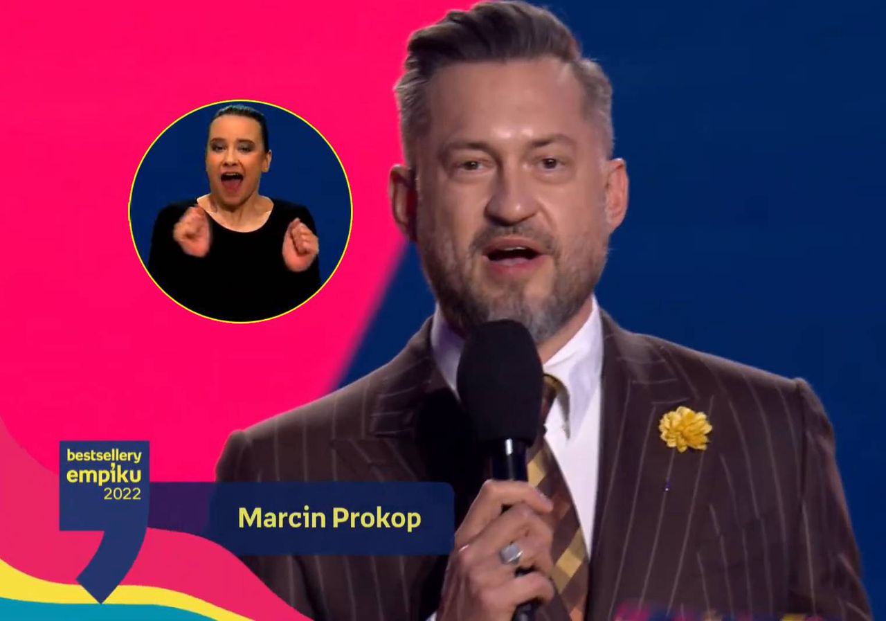 Tłumaczka języka migowego na gali Bestsellerów Empiku wzbudziła sympatię widzów